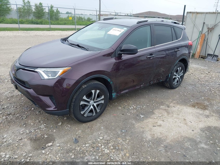 Vin: 2t3bfrev7jw728458, lot: 45821779, toyota rav4 le 20182