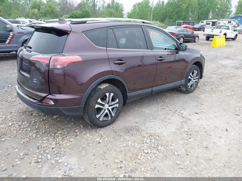 Vin: 2t3bfrev7jw728458, lot: 45821779, toyota rav4 le 20184