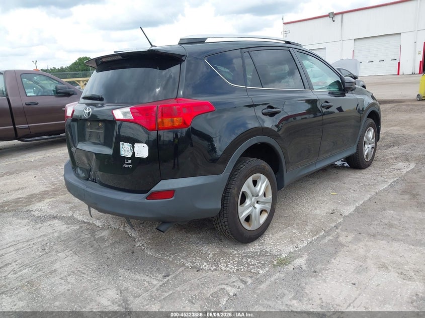 Vin: 2t3bfrev7dw059595, lot: 45821819, toyota rav4 le 20134