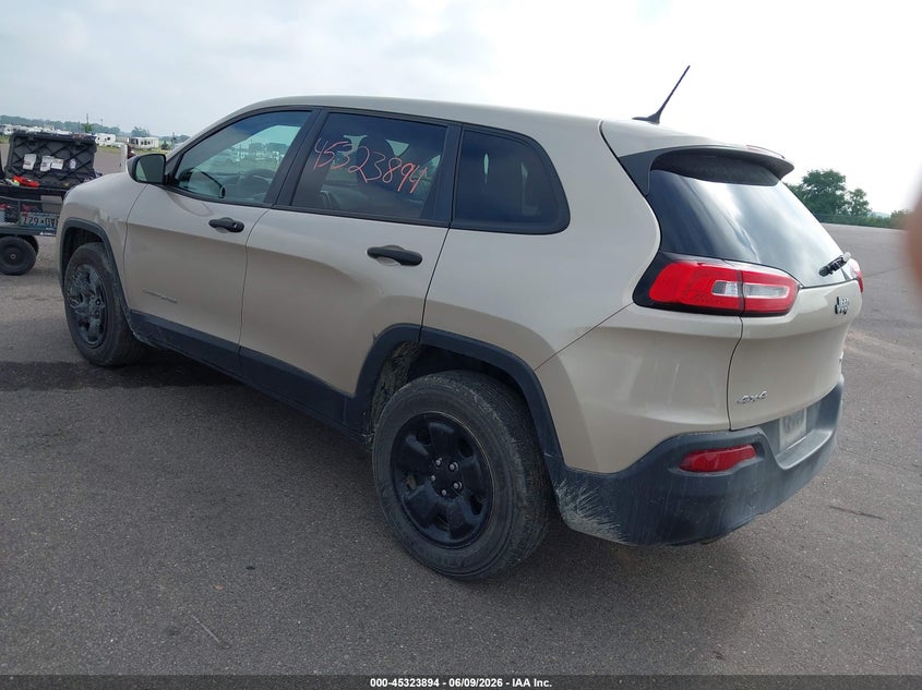 Vin: 1c4pjmab8ew272867, lot: 45821828, jeep cherokee sport 20143