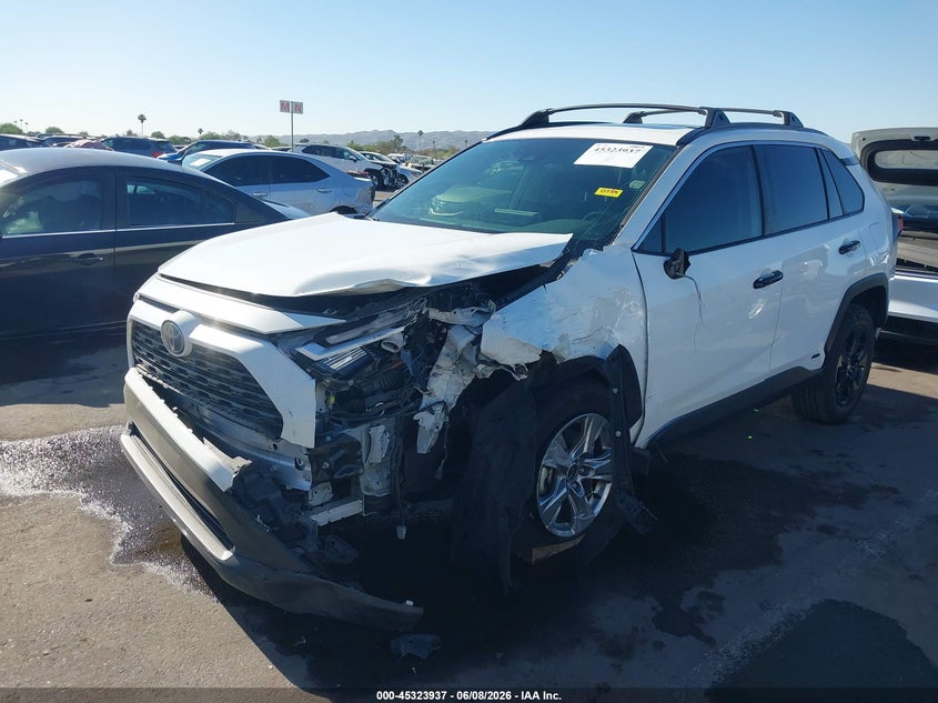 Vin: jtmrwrfv6pd195652, lot: 45821870, toyota rav4 hybrid xle 20232
