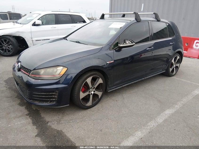 Vin: 3vw4t7au4fm073880, lot: 45821876, volkswagen golf gti 2.0t se 4-door 20152