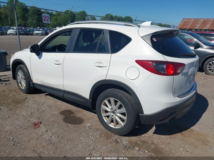 Vin: jm3ke4cyxe0343416, lot: 45821895, mazda cx-5 touring 20143