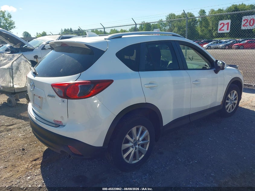 Vin: jm3ke4cyxe0343416, lot: 45821895, mazda cx-5 touring 20144