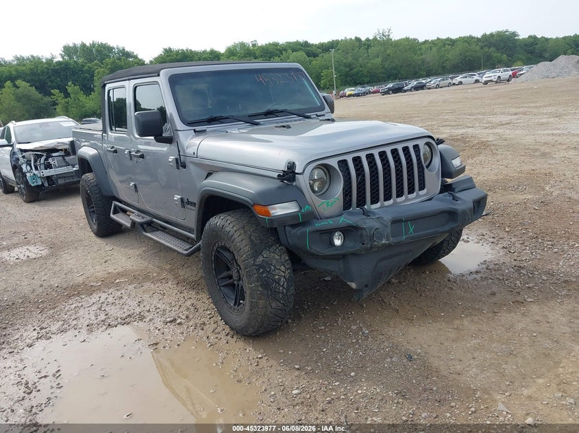 Vin: 1c6hjtag0ll121165, lot: 45821910, jeep gladiator sport s 4x4 2020 img_1