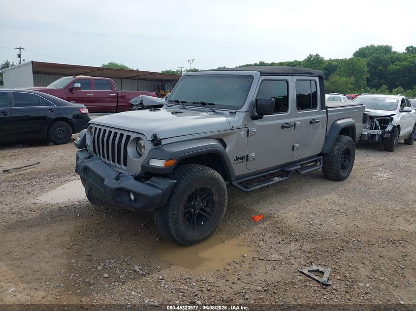 Vin: 1c6hjtag0ll121165, lot: 45821910, jeep gladiator sport s 4x4 20202