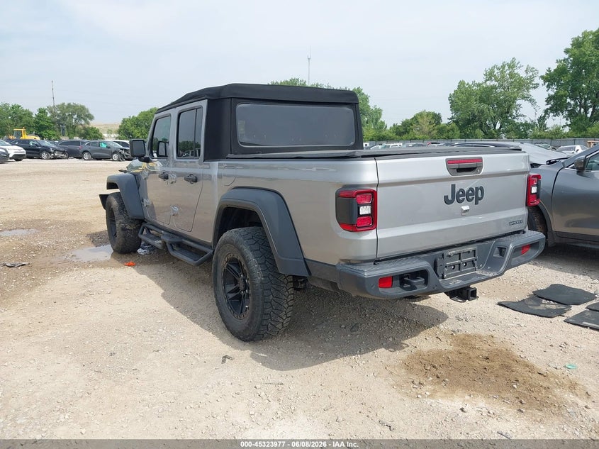Vin: 1c6hjtag0ll121165, lot: 45821910, jeep gladiator sport s 4x4 20203