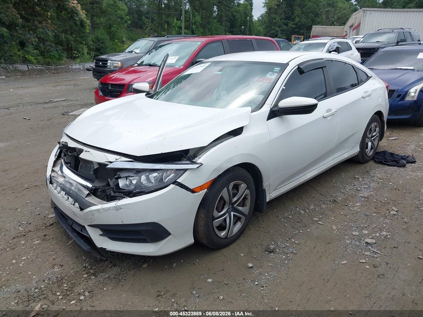 Vin: 19xfc2f56ge070619, lot: 45821922, honda civic lx 20162