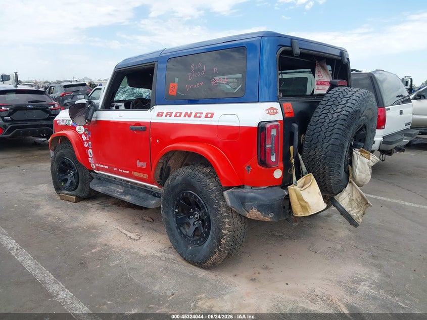 Vin: 1fmde0ap4sla20893, lot: 45821977, ford bronco stroppe edition 20253