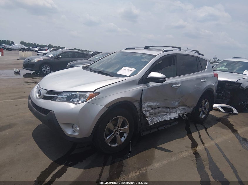 Vin: jtmrfrev9fd138989, lot: 45821981, toyota rav4 xle 20152