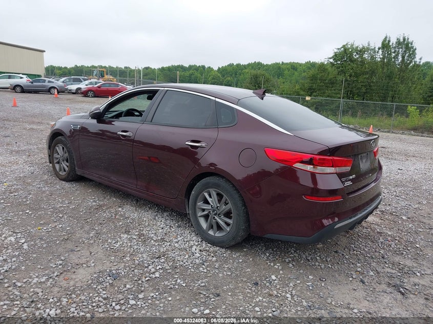 Vin: 5xxgt4l36kg339317, lot: 45821995, kia optima lx 20193