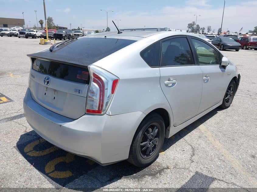 Vin: jtdkn3du6d5623527, lot: 45822007, toyota prius two 20134