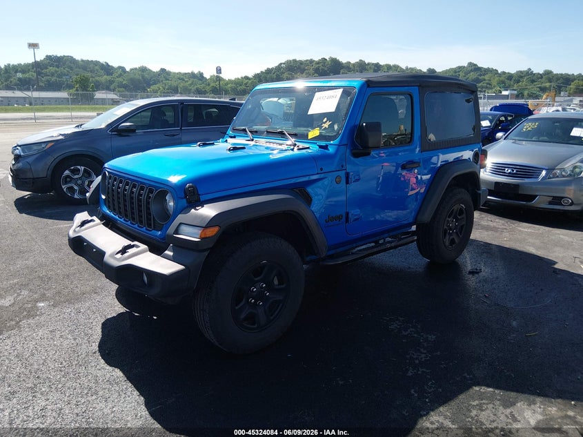 Vin: 1c4pjxan1sw620368, lot: 45822017, jeep wrangler 2-door sport 4x4 20252