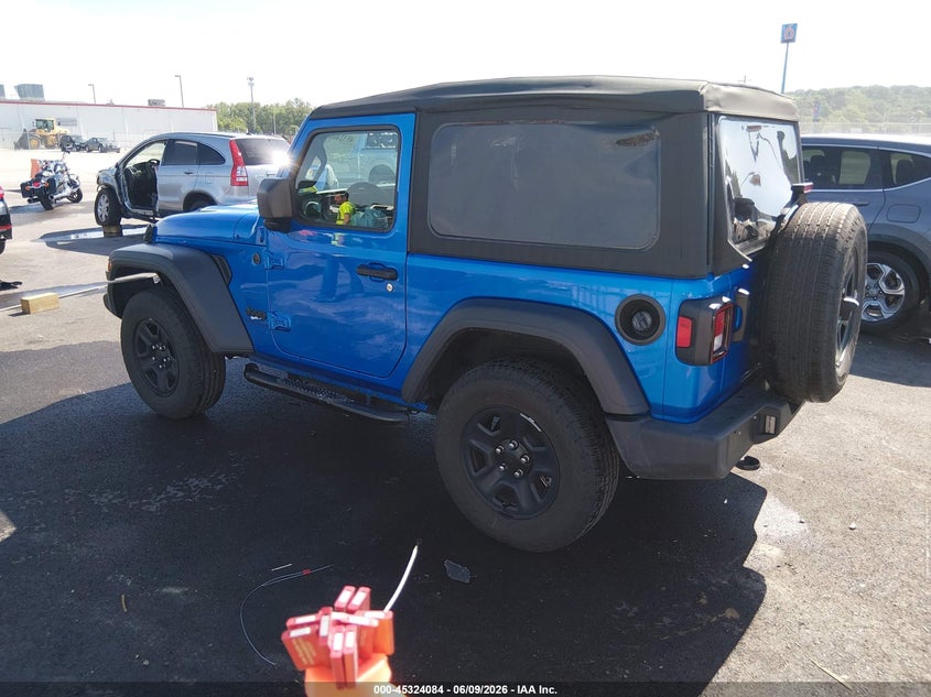 Vin: 1c4pjxan1sw620368, lot: 45822017, jeep wrangler 2-door sport 4x4 20253