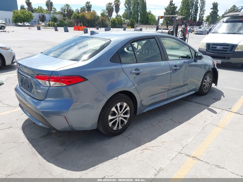 Vin: jtdeamde3n3000466, lot: 45822033, toyota corolla hybrid le 20224