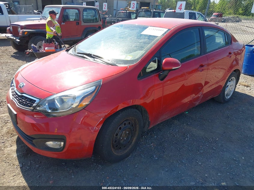 Vin: knadn4a33d6172588, lot: 45822036, kia rio ex/sx 20132