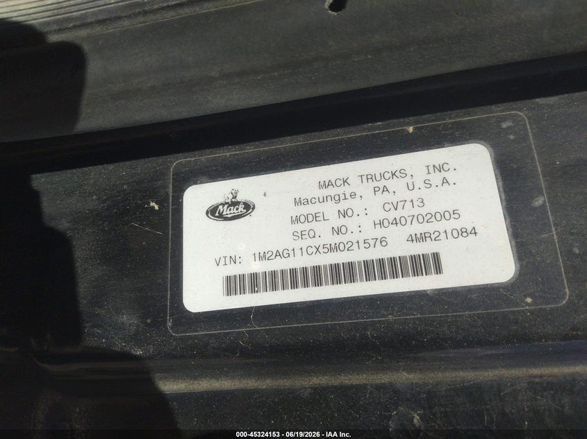 2005 OTHER MACK 700 CV700 TRUCK N/A