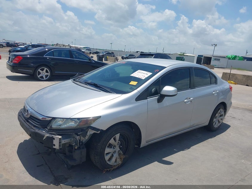 2012 Honda Civic Lx 19XFB2F52CE373376 photo 1