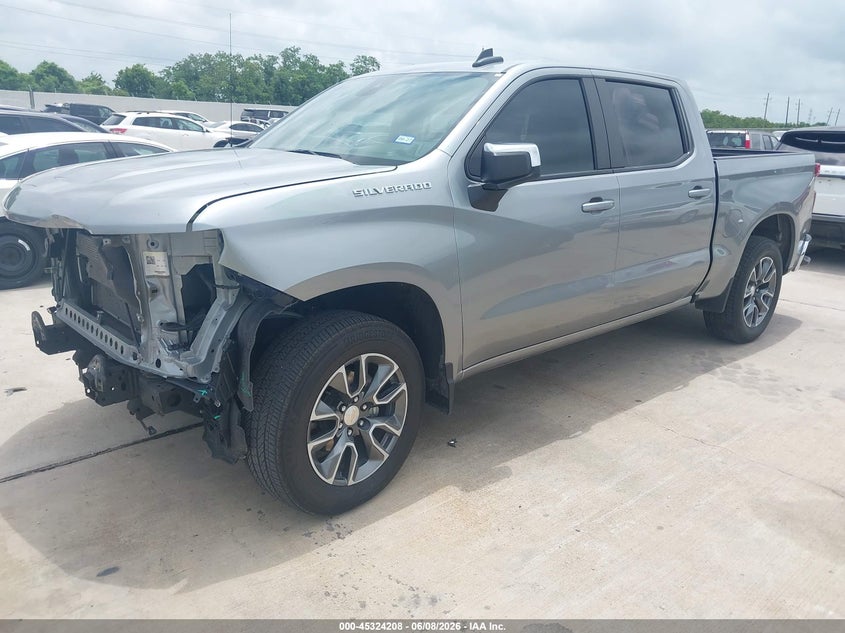 Vin: 2gcpaced4s1169292, lot: 45822141, chevrolet silverado 1500 2wd  short bed lt 20252