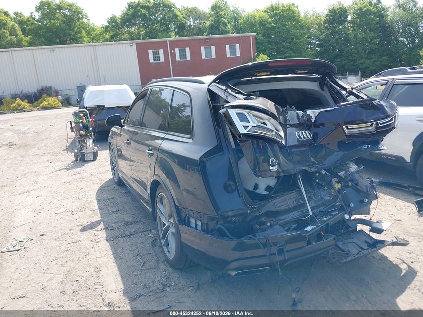 Vin: wa1vabf72hd058001, lot: 45822185, audi q7 3.0t premium 20173