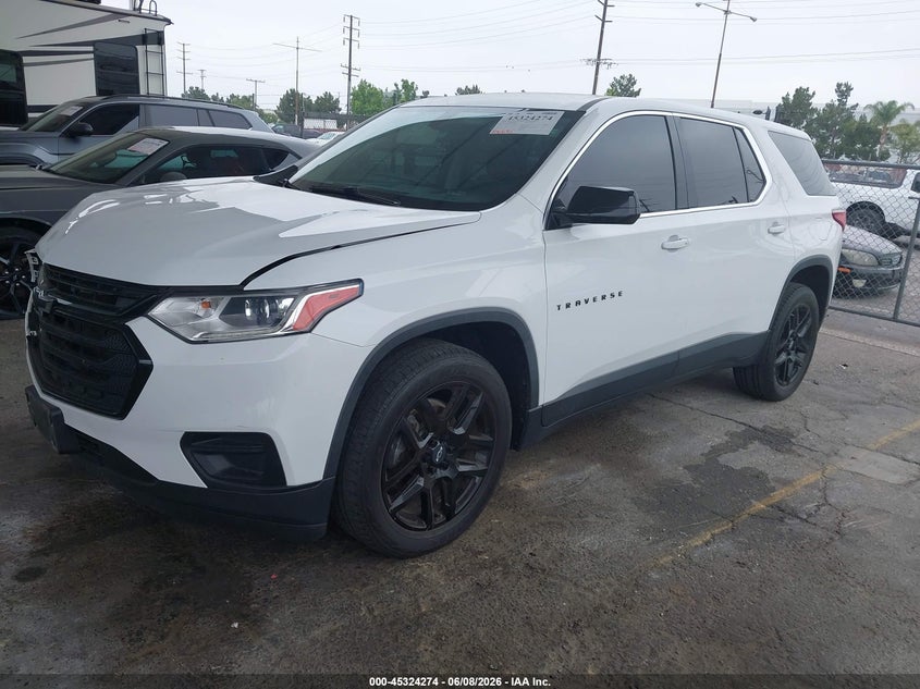 Vin: 1gnerfkw1lj187450, lot: 45822207, chevrolet traverse fwd ls 20202
