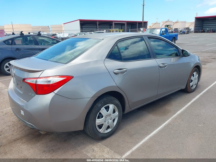 Vin: 5yfbprhe9ep039899, lot: 45822267, toyota corolla le eco/le eco plus/le eco premium 20144