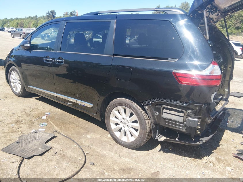 2015 TOYOTA SIENNA VAN 3.5L V-6 DOHC, VVT, 266HP