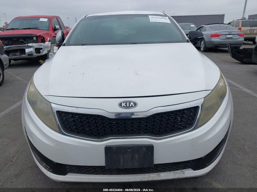 2012 Kia Optima 2.4 Lx white Lot 111045324404 Vin 5XXGM4A70CG064435
