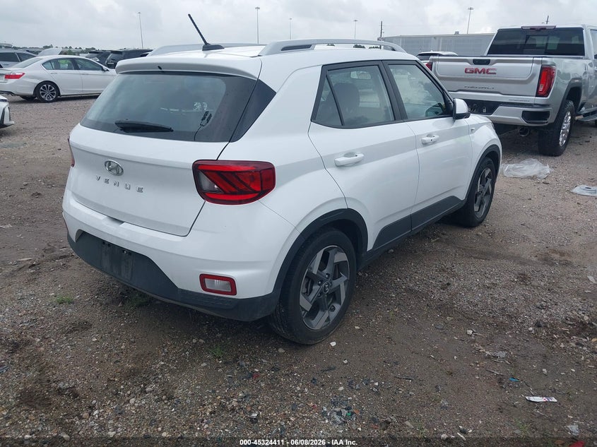 Vin: kmhrc8a36su362668, lot: 45822344, hyundai venue sel 20254