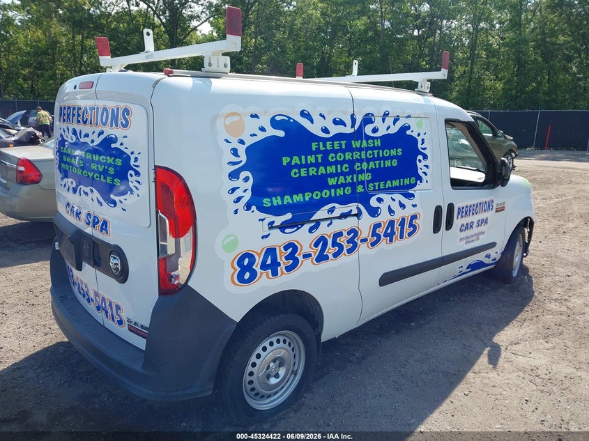 Vin: zfberfab7j6l20366, lot: 45822355, ram promaster city tradesman 20184
