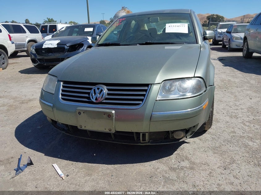 2004 VOLKSWAGEN PASSAT SEDAN 1.8L I-4 DOHC, TURBO, 170HP