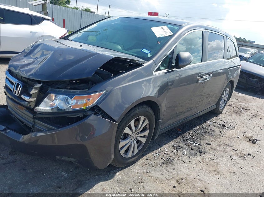 Vin: 5fnrl5h6xfb088618, lot: 45822585, honda odyssey ex-l 20152