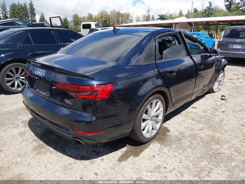 Vin: wauanaf41hn008285, lot: 45822649, audi a4 premium 20174