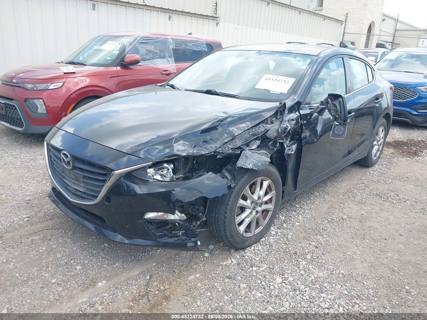 Vin: 3mzbm1u76gm306697, lot: 45822665, mazda mazda3 i sport 20162