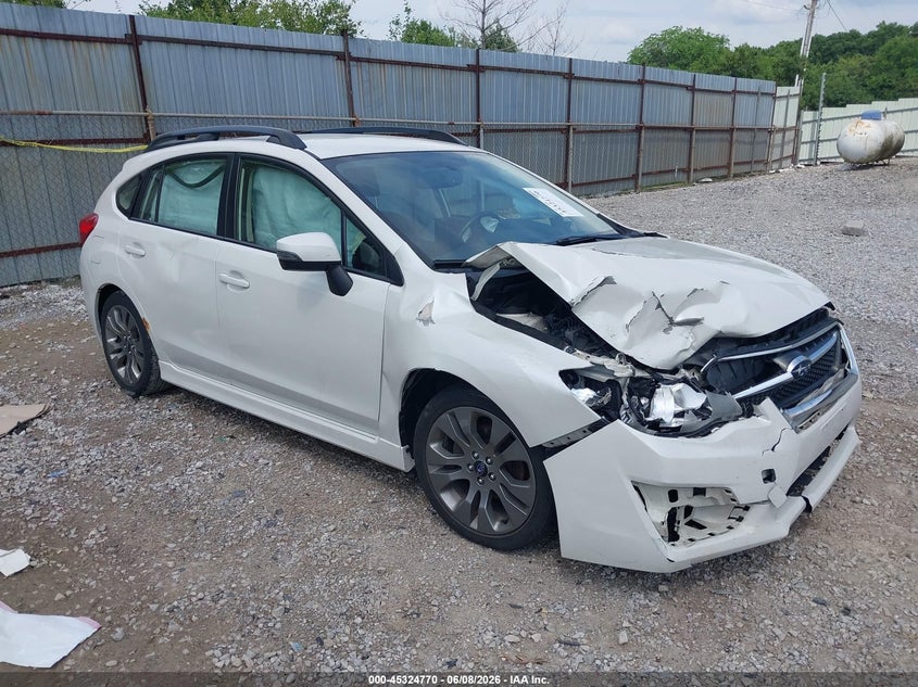 Vin: jf1gpap6xg9278524, lot: 45822703, subaru impreza 2.0i sport premium 2016 img_1