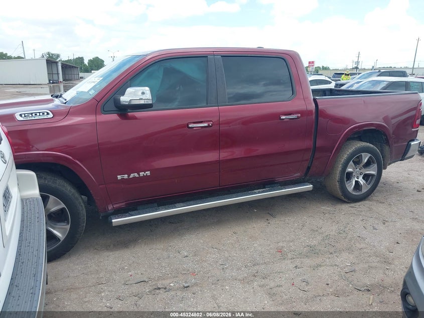 Vin: 1c6rrejt0nn169343, lot: 45822735, ram 1500 laramie  4x2 5'7 box 20222