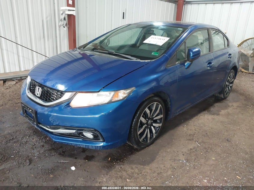 Vin: 19xfb2f90fe062262, lot: 45822765, honda civic ex-l 20152