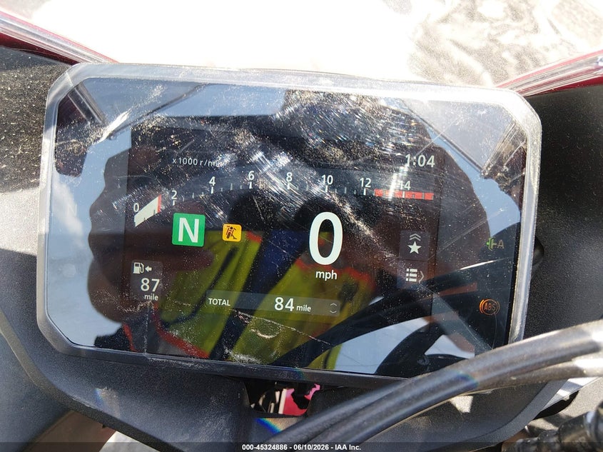 2026 Honda Cbr650 R VIN: MLHRH155XT5201161 Lot: 45324886