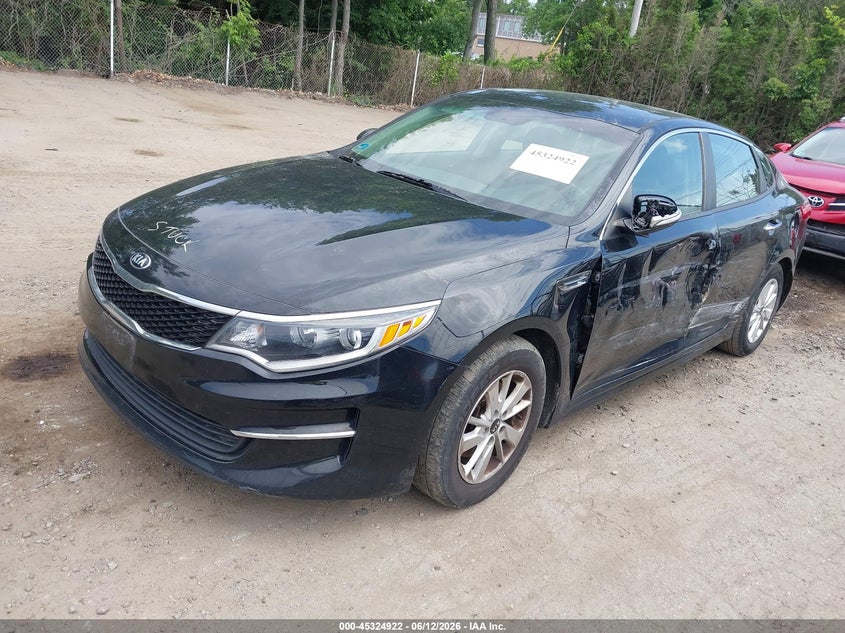Vin: 5xxgt4l34hg143580, lot: 45822855, kia optima lx 20172