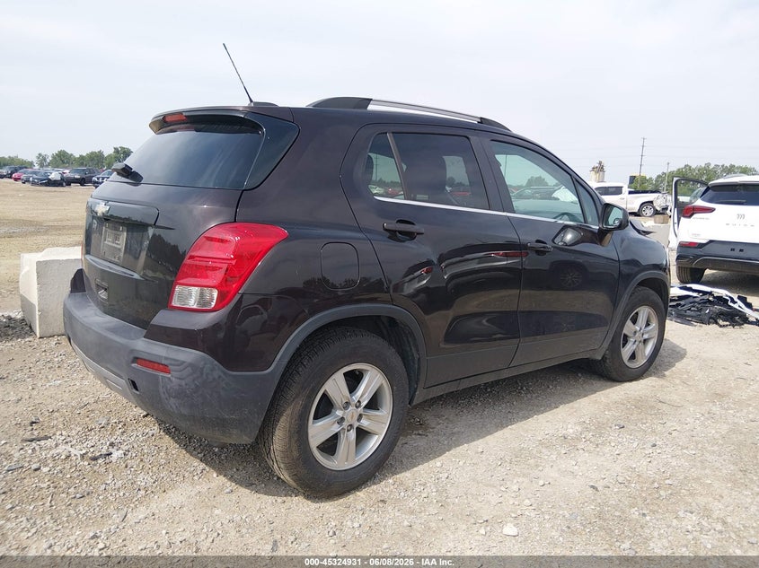 Vin: kl7cjlsb5fb117139, lot: 45822864, chevrolet trax lt 20154