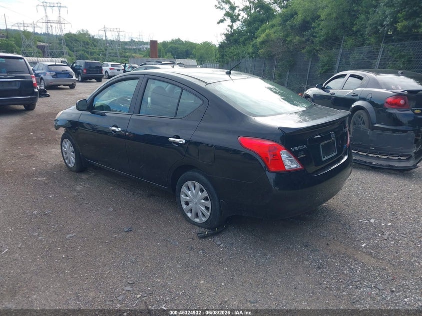 2012 Nissan Versa 1.6 1.6 Sv black Lot 111045324932 Vin 3N1CN7AP5CL862918