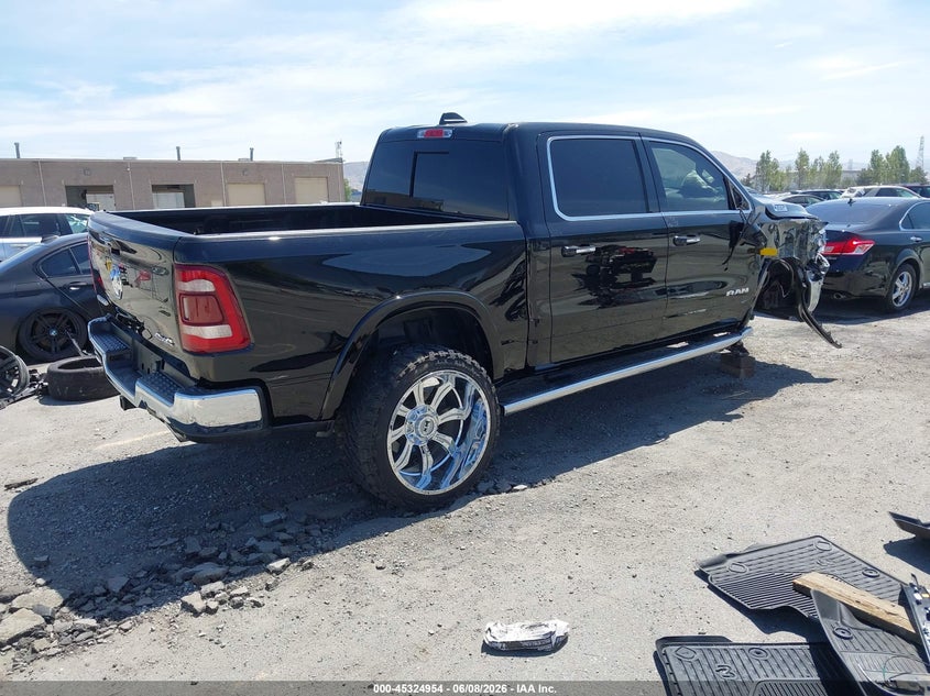 Vin: 1c6srfjt1kn520683, lot: 45822887, ram 1500 laramie  4x4 5'7 box 20194
