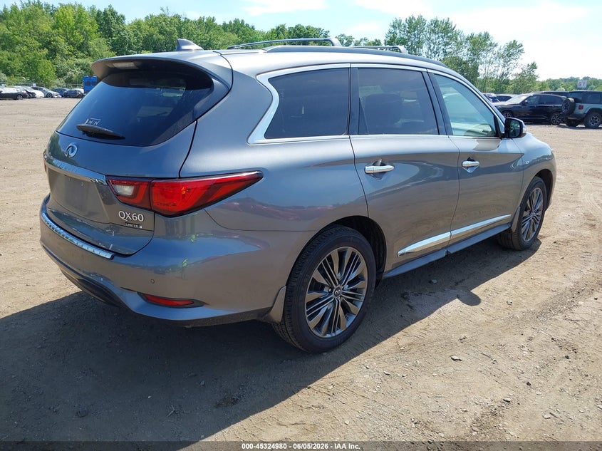 Vin: 5n1dl0mm6kc511392, lot: 45822913, infiniti qx60 luxe 20194