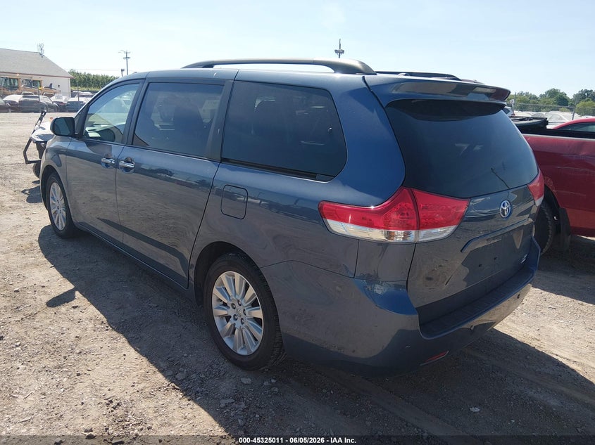 Vin: 5tddk3dcxds067998, lot: 45822944, toyota sienna xle 7 passenger 20133