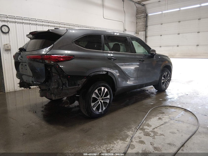 Vin: 5tdkdrbh0ps042082, lot: 45822950, toyota highlander xle 20234