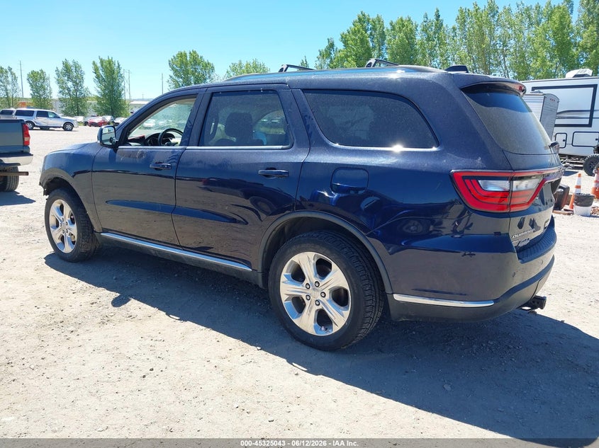 Vin: 1c4rdjdg1fc695492, lot: 45822976, dodge durango limited 20153