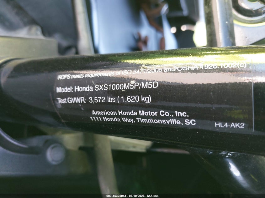 2023 Honda Sxs1000 M3 VIN: 1HFVE049XP4701685 Lot: 45325044