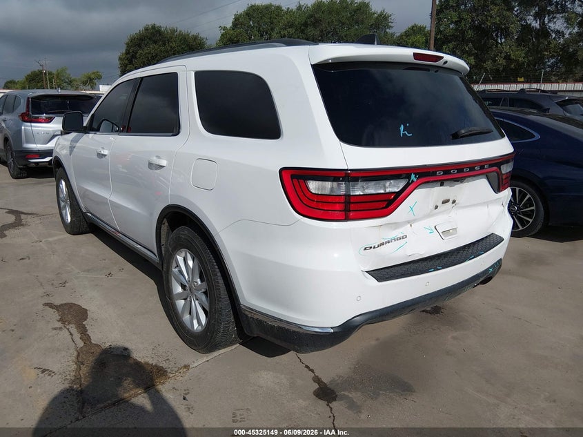 Vin: 1c4rdhag9lc376754, lot: 45823082, dodge durango sxt plus rwd 20203