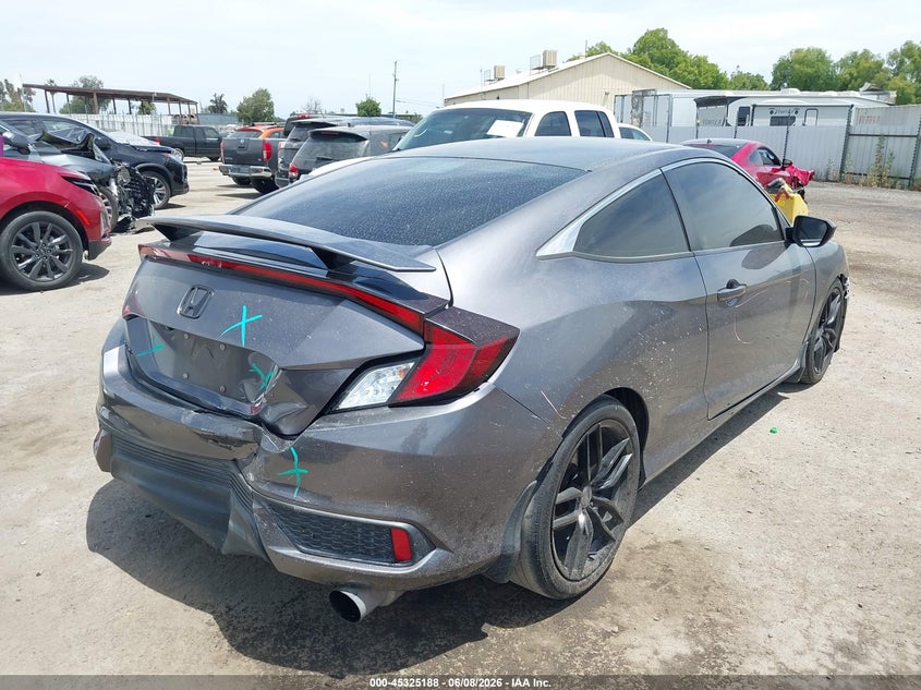 Vin: 2hgfc4b53gh316484, lot: 45823121, honda civic lx 20164