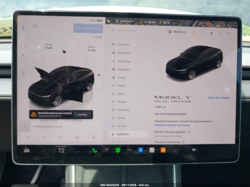 2026 TESLA MODEL Y auction photo 7